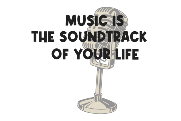 Download Typography Retro Music is the Soundtrack - Premium Resources