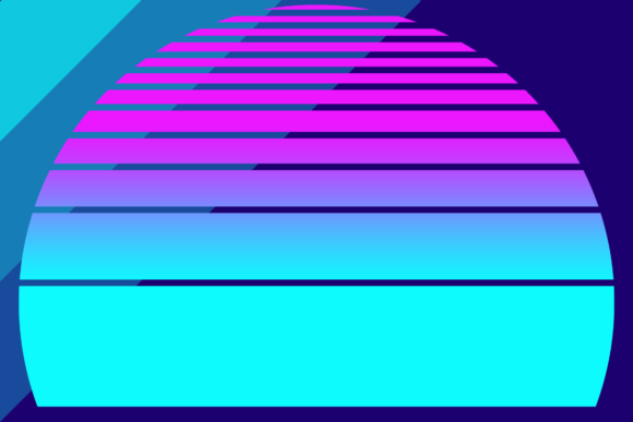 Download Retrowave Neon Sunset Background - Retrowave Collection