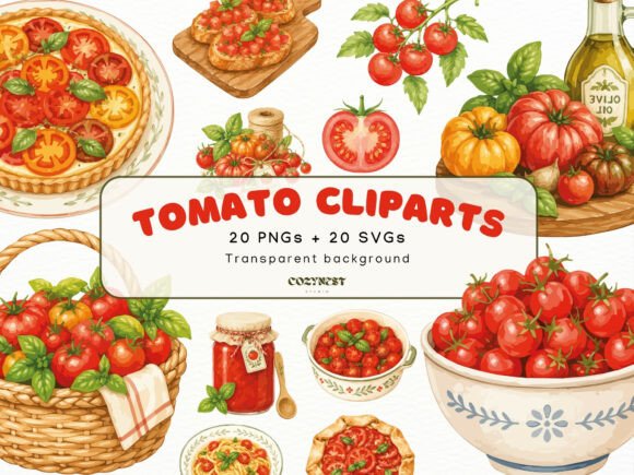 Download Tomato Watercolor Cliparts, Garden PNG - Premium Resources