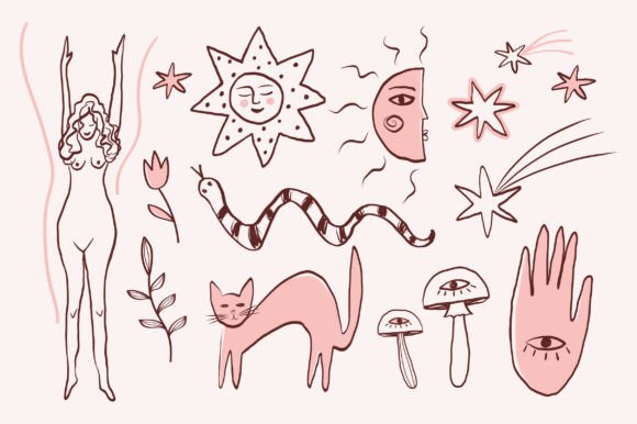 Download Mystic Boho Clip Art - Premium Resources